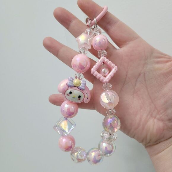 Brand New Handmade My Melody Phone Charms Keychain - Picture 3 of 8
